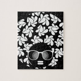 Afro Diva Zwart & Wit Legpuzzel