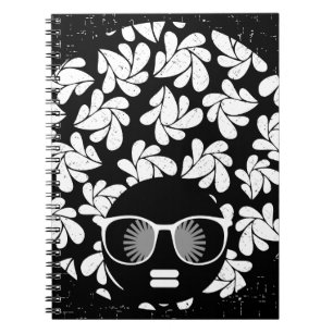 Afro Diva Zwart & Wit Notitieboek