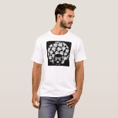 Afro Diva Zwart & Wit T-shirt (Voorkant volledig)
