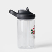 Afro Eenhoorn Candy Cane Heart Holiday Waterfles (Rechts)