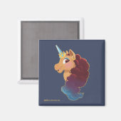 afro-eenhoorn | De Goddelijke Eenhoorn Magneet (Voorkant / Achterkant)