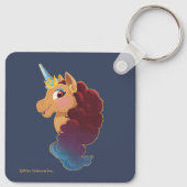 afro-eenhoorn | De Goddelijke Eenhoorn Sleutelhanger (Achterkant)