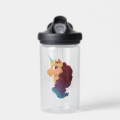 afro-eenhoorn | De Goddelijke Eenhoorn Waterfles (Voorkant)