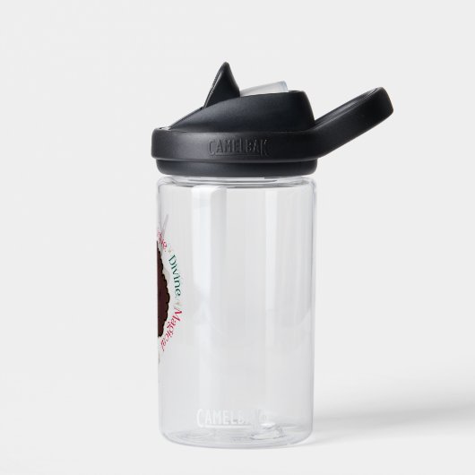 Afro Eenhoorn 'Dit is het Seizoen Vakantie Eenhoor Waterfles (Links)