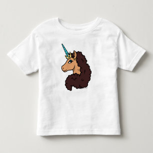 Afro Eenhoorn Divine Kinder Shirts