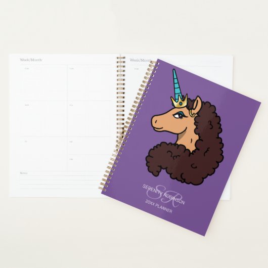 Afro Eenhoorn | Divine Planner (Display)