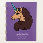 Afro Eenhoorn | Divine Planner (Voorkant)