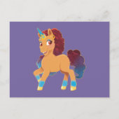 afro-eenhoorn | Divine Prancing Briefkaart (Voorkant)