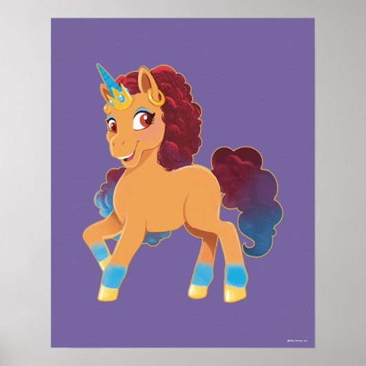 afro-eenhoorn | Divine Prancing Poster (Voorkant)