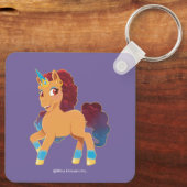 afro-eenhoorn | Divine Prancing Sleutelhanger (Achterkant)