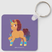 afro-eenhoorn | Divine Prancing Sleutelhanger (Achterkant)