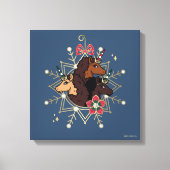 Afro Eenhoorn feestelijke vakantie magisch Canvas Afdruk (Voorkant)