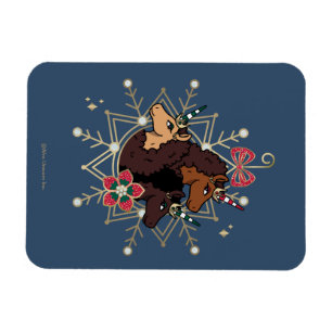 Afro Eenhoorn feestelijke vakantie magisch Magneet