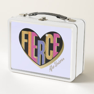 Afro Eenhoorn Fierce Heart Design
