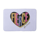 Afro Eenhoorn Fierce Heart Design Badmat (Voorkant)