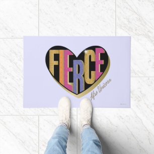 Afro Eenhoorn Fierce Heart Design Deurmat