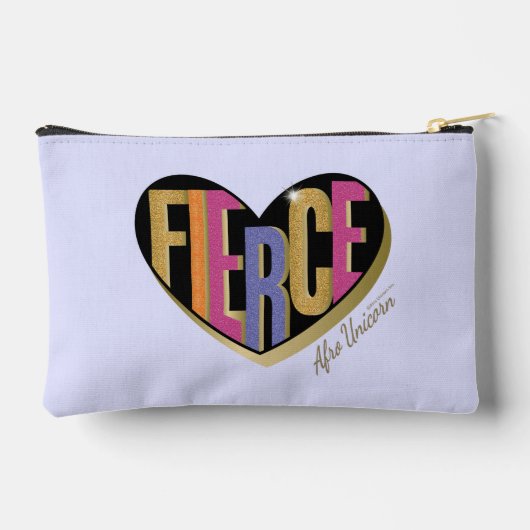 Afro Eenhoorn Fierce Heart Design Etui (Achterkant)