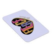 Afro Eenhoorn Fierce Heart Design Magneet (Rechterzijde)