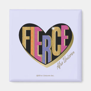 Afro Eenhoorn Fierce Heart Design Magneet