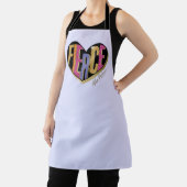 Afro Eenhoorn Fierce Heart Design Schort (Insitu)