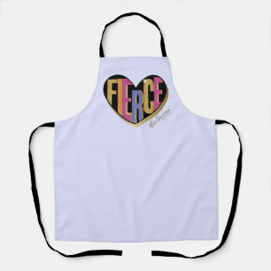 Afro Eenhoorn Fierce Heart Design Schort