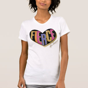 Afro Eenhoorn Fierce Heart Design T-shirt