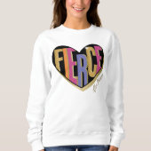 Afro Eenhoorn Fierce Heart Design Trui (Voorkant)