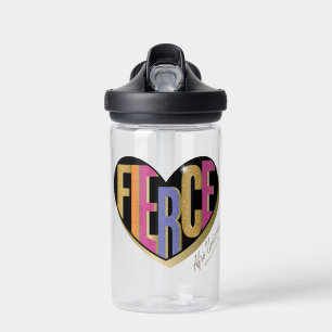 Afro Eenhoorn Fierce Heart Design Waterfles