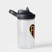 Afro Eenhoorn Fierce Heart Design Waterfles (Rechts)