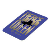 Afro Eenhoorn Fierce Queen Magneet (Linkerzijde)