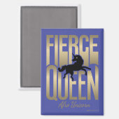 Afro Eenhoorn Fierce Queen Magneet (Voorkant / Achterkant)