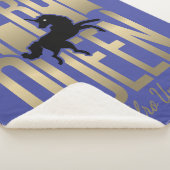 Afro Eenhoorn Fierce Queen Sherpa Deken (3/4)