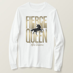 Afro Eenhoorn Fierce Queen T-shirt