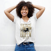 Afro Eenhoorn Fierce Queen Tri-Blend Shirt