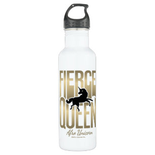 Afro Eenhoorn Fierce Queen Waterfles