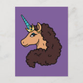 afro-eenhoorn | goddelijk briefkaart (Voorkant)