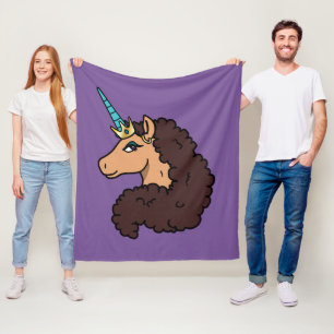 afro-eenhoorn goddelijk fleece deken