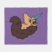afro-eenhoorn | goddelijk fleece deken (Voorkant (Horizontaal))