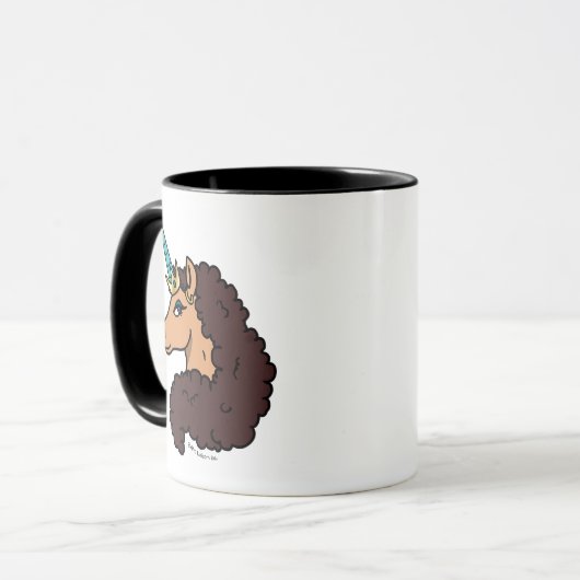 afro-eenhoorn | goddelijk mok (Voorkant links)