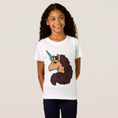 afro-eenhoorn | goddelijk t-shirt (Voorkant volledig)