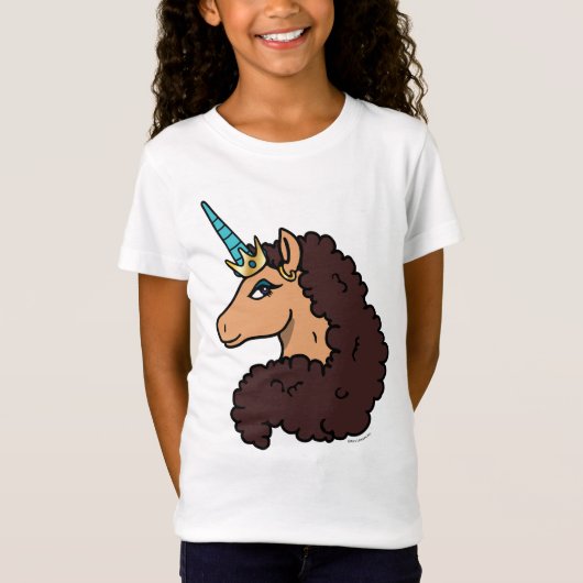 afro-eenhoorn | goddelijk t-shirt (Voorkant)