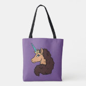 afro-eenhoorn | goddelijk tote bag (Achterkant)