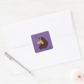 afro-eenhoorn | goddelijk vierkante sticker (Envelop)