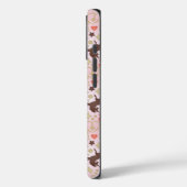 Afro Eenhoorn Hart & Sterren Roze Patroon Case-Mate iPhone Case (Achterkant / Links)
