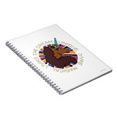 Afro Eenhoorn Living the Dream Design Notitieboek (Rechterzijde)