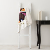 Afro Eenhoorn Living the Dream Design Sherpa Deken (In situ)