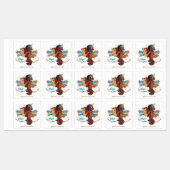 Afro Eenhoorn "Made of Magic" Trio Design Labels (Vel)