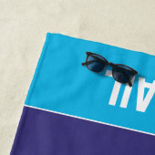 Afro Eenhoorn "Made of Magic" Trio Design Strandlaken (In situ)