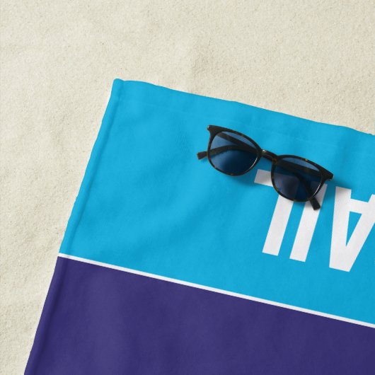 Afro Eenhoorn "Made of Magic" Trio Design Strandlaken (In situ)