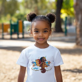 Afro Eenhoorn "Made of Magic" Trio Design T-shirt